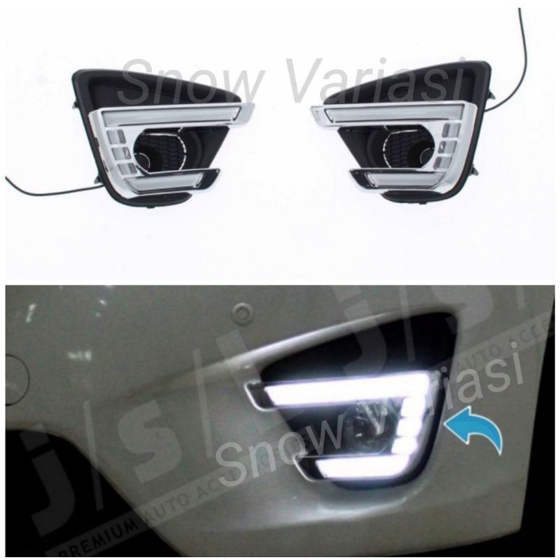 Fog Lamp Mazda CX5 Cover Lampu Kabut LED DRL Jsl