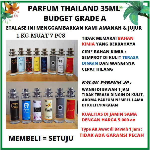 (JILID 2) PARFUM THAILAND 35ML BUDGET