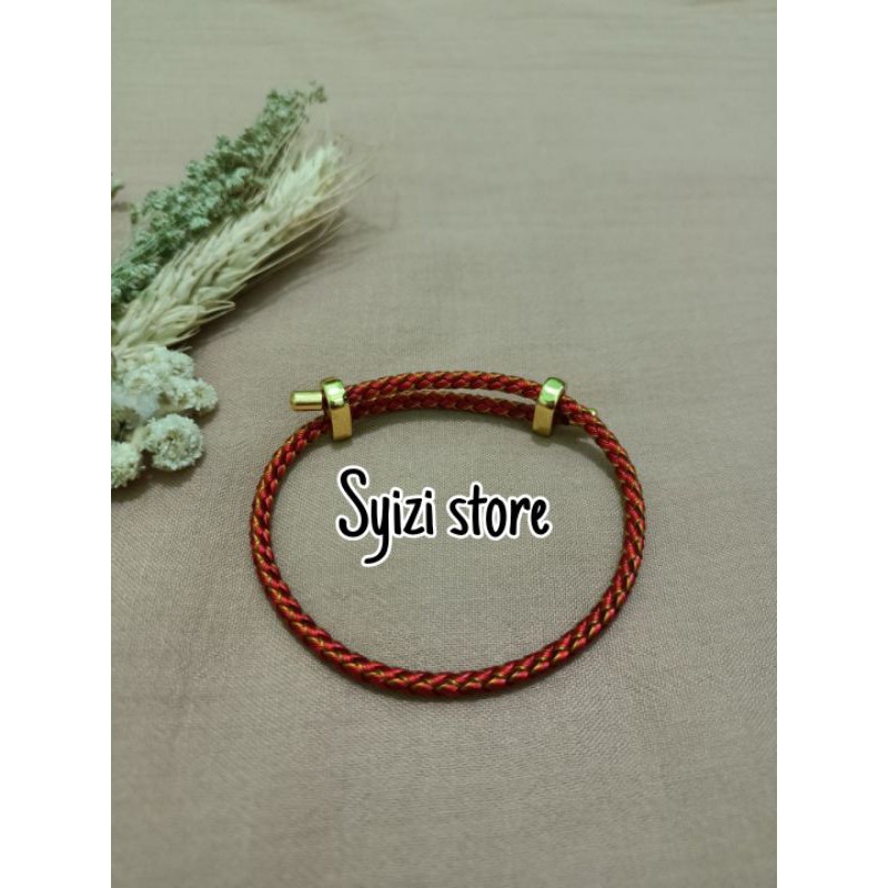 (free stoper) gelang ongsrot warna kombinasi/gelang tali serut/gelang tali ongsrot/ gelang kawat