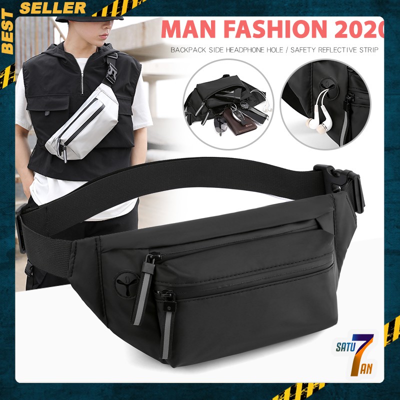 Satu7an T182 TAS PINGGANG PRIA WANITA WAISTBAG WATERPROOF Satu7an T182 TAS PINGGANG PRIA WANITA WAISTBAG WATERPROOF
