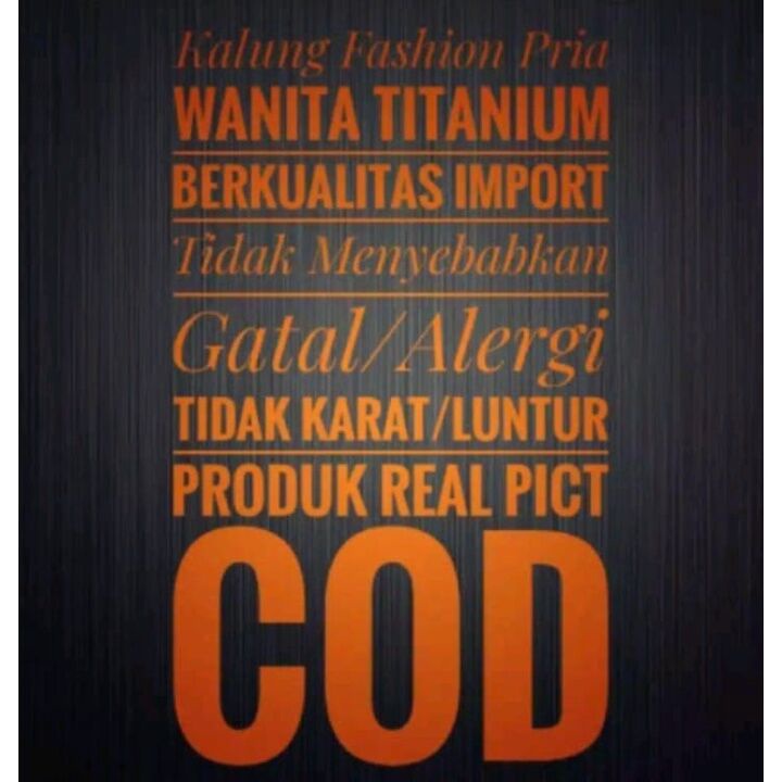 KALUNG TITANIUM NORI MOTIF KECIL WANITA/ANAK ANTI KARAT 316L 45cm
