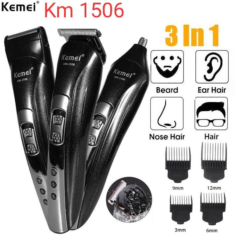 KEMEI km 1506 3in1 mesin cukur rambut. mesin cukur kumis . mesin cukur jenggot