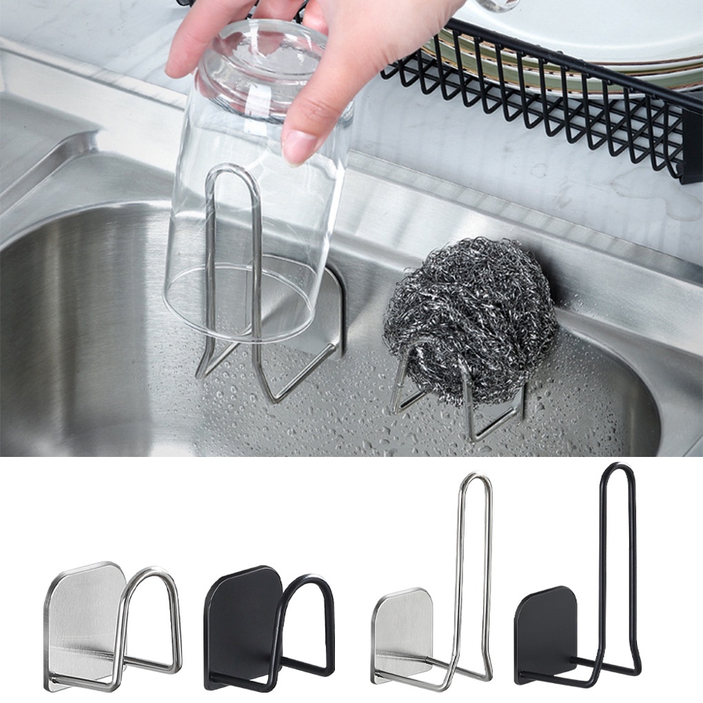 Kait Holder Penyimpanan Handuk Mantel Bentuk U Bahan Stainless Steel Multifungsi Untuk Kamar Mandi / Dapur