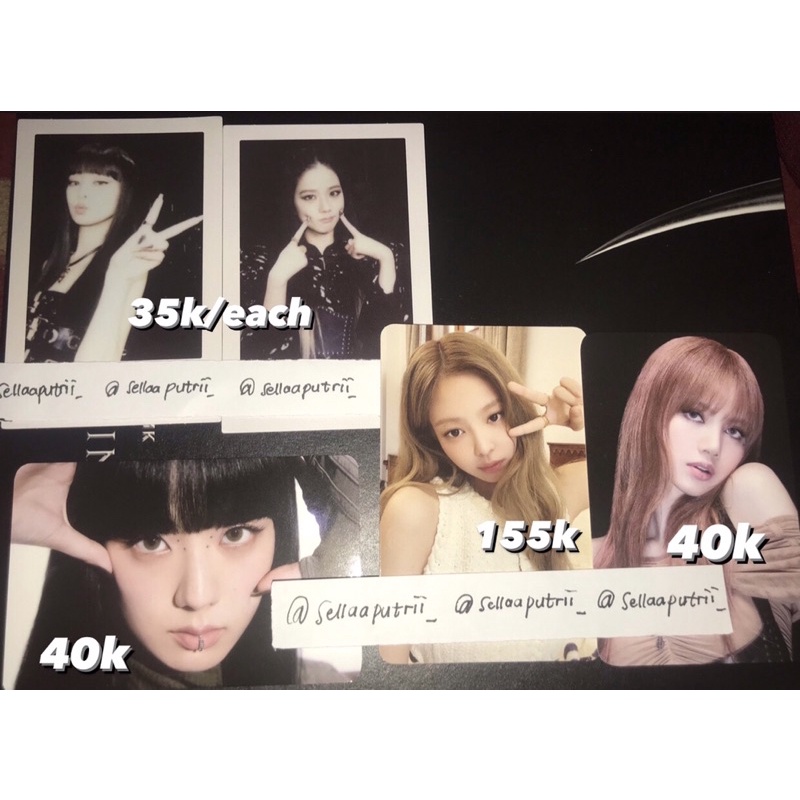 Photocard Album Born Pink Blackpink