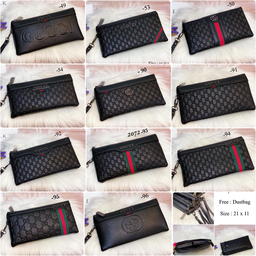 POUCH LV KULIT FULL EMBOS