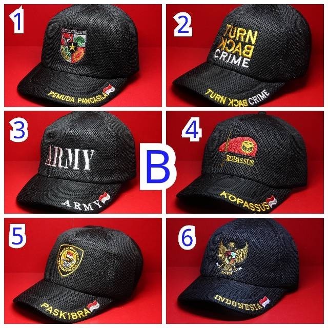 Topi indonesia/macam macam motip double mes terbaik