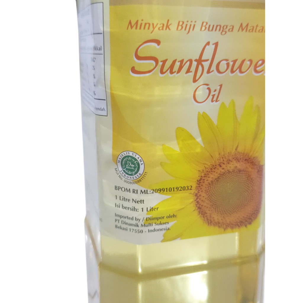 SUNFLOWER OIL GOLDEN BRIDGE 1 LTR - MINYAK BIJI BUNGA MATAHARI HALAL