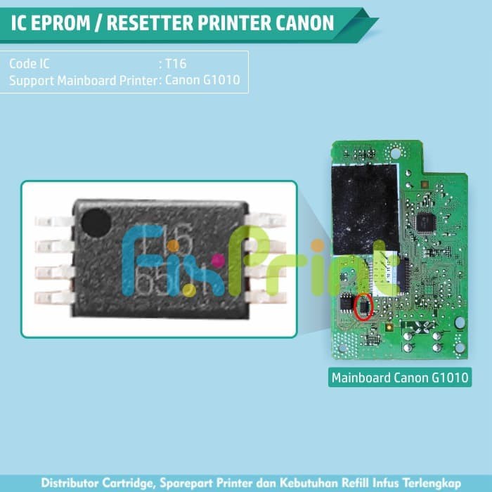 IC Eprom Eeprom Printer Canon G1010 IC Resetter Reset Counter G1010