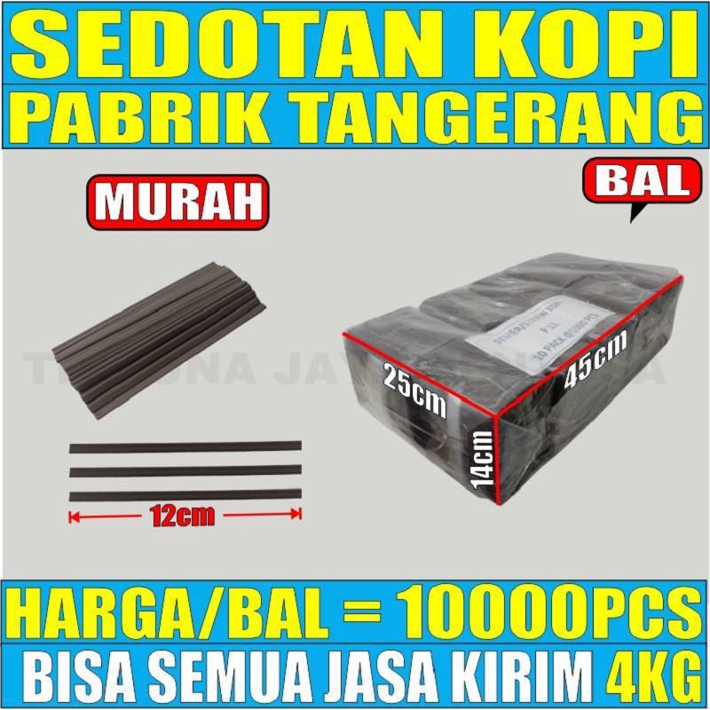 Sedotan Plastik Kopi 10000pcs semua jasa kirim ekspedisi