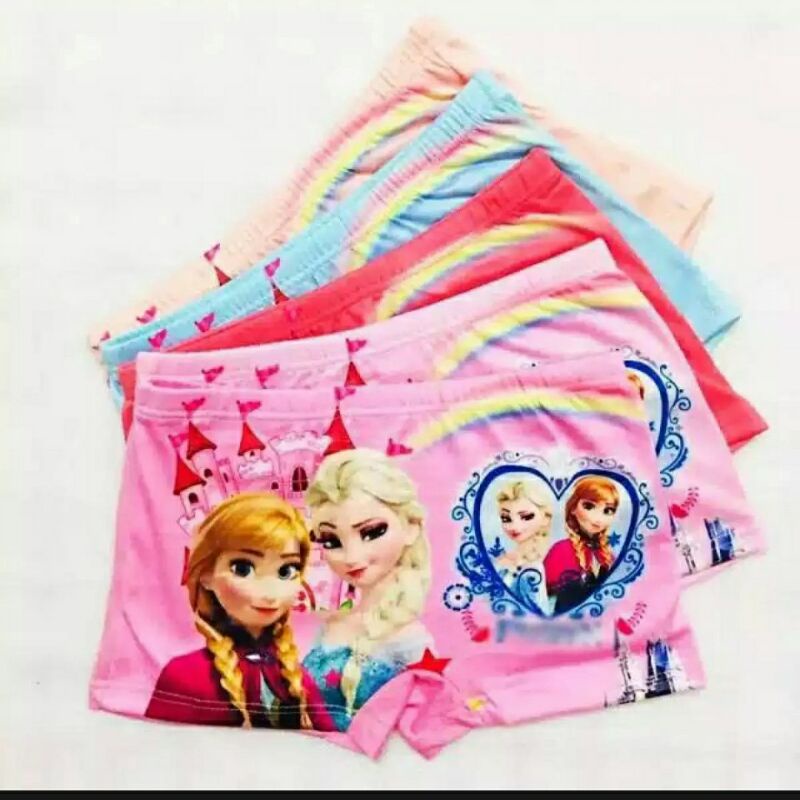 PAKET HEMAT ISI 6 PCS SHOT ANAK CEWEK / SHOT WANITA KARET BOXER / UNTUK ANAK TK - SD