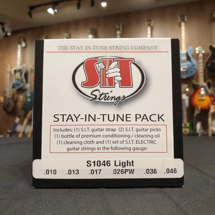 Limited Sit Gift Pack Senar Pembersih Kain Lap Gitar S1046 Sit