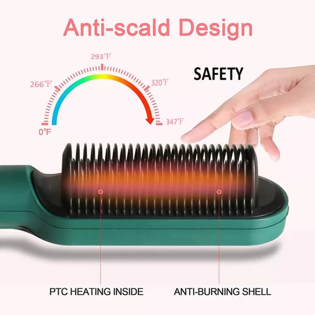 Catokan Sisir Rambut 2IN1 Sisir Catok Pelurus Rambut Catokan Pelurus Rambut Kusut Keriting Alat Catokan Rambut Mudah Fast Hair Straightener Sisir