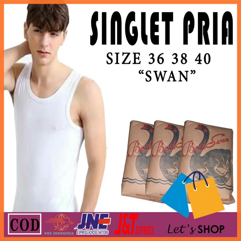 KAOS DALAM PRIA SINGLET SWAN HARGA GROSIR