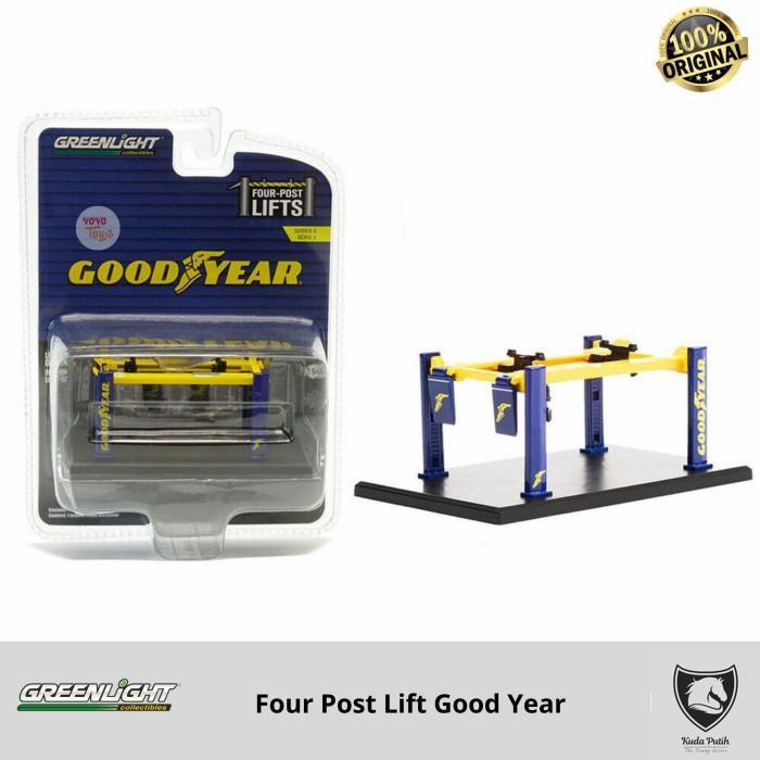 Greenlight 1/64 Goodyear Four Post Car Lift Series Auto Body Shop By Eastern