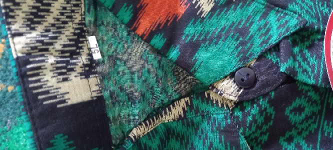 Bswart Batik Jumbo Hrb026 Kenongo Hem Pendek Padi Pekalongan M L Xl Batik Pria Murah Modern Grosir