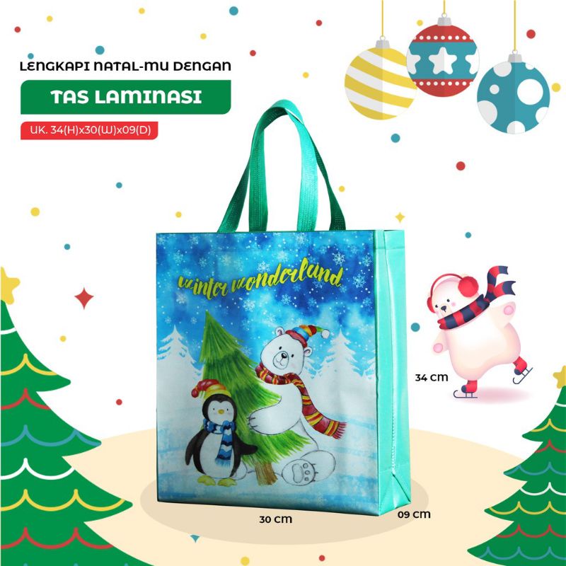 

Goodie bag Christmas 34X30X9 tas bingkisan natal tas souvenir natal