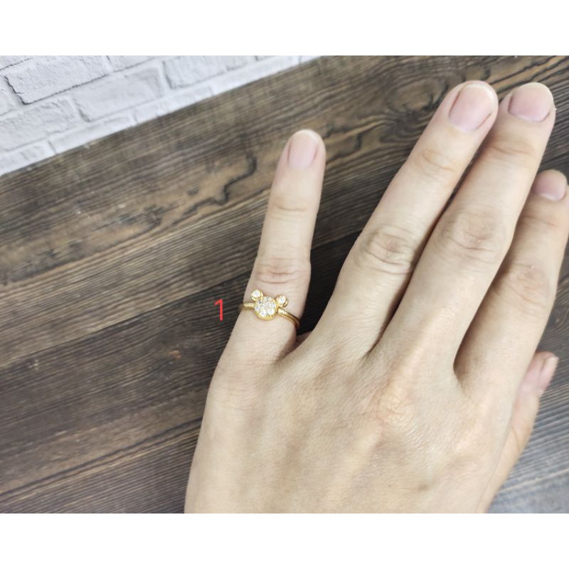 Fifi Fashion Cincin Anak Xuping ASLI Model Perhiasan Lapis Emas 18k C050