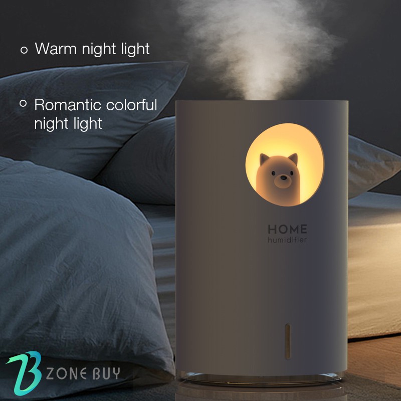 100% ORI Humidifier Diffuser Aroma Diffuser 700ML Oil Diffuser Aroma Terapi Pengharum Ruangan M107-3