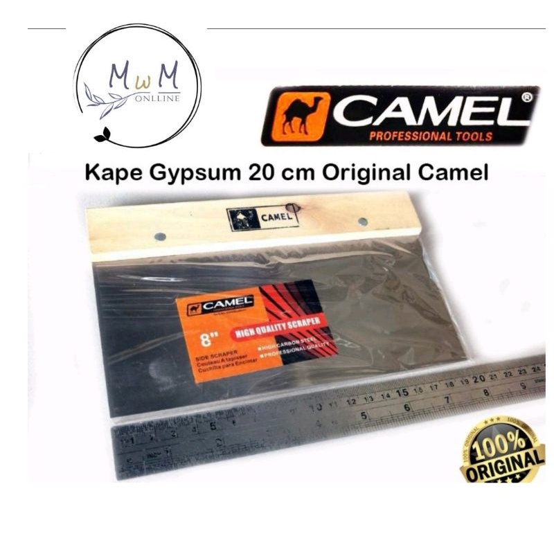 Kape Camel Stainles compon skrap besi gagang kayu - Kape Gypsum 8'inch Camel