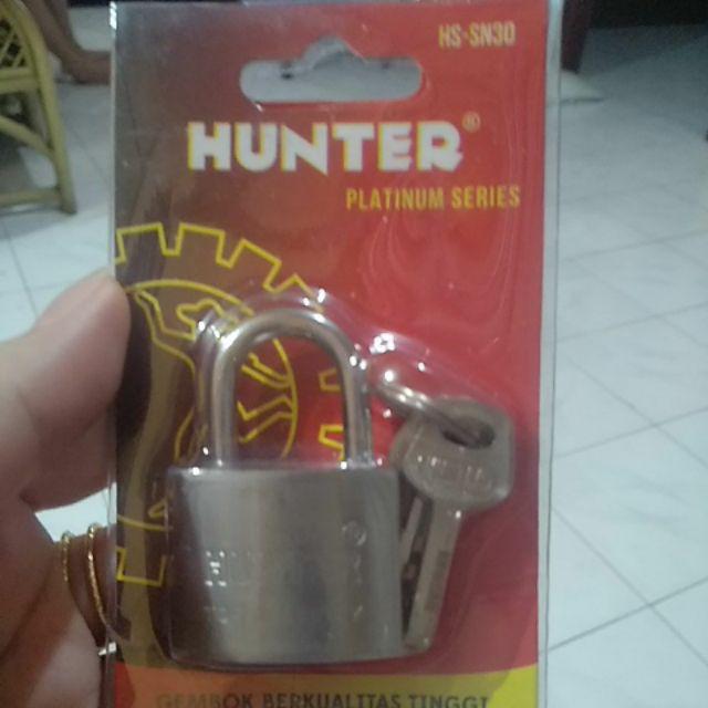 Gembok Chrome Hunter 30 Mm Pendek