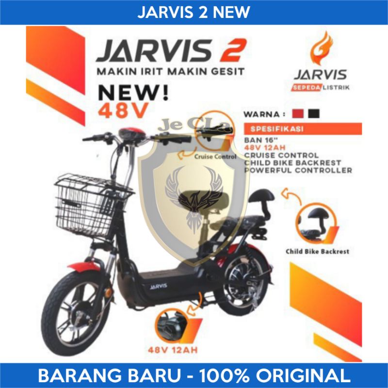 Sepeda Listrik JARVIS 2 NEW 16 Inch Murah