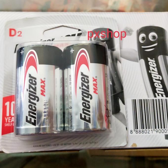 Energizer Max Baterai Besar Type D2 (Lr20)
