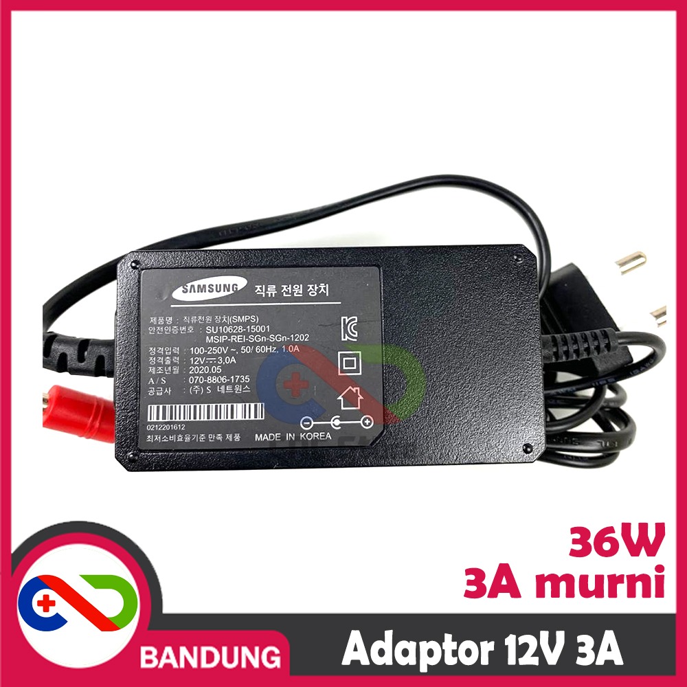 ADAPTOR 3A 12V MURNI 3A MERK SAMSUNG KOREA