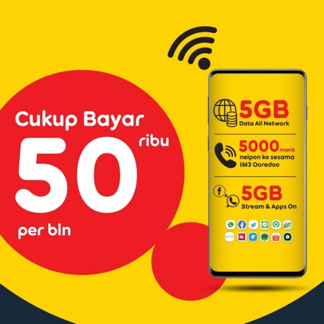 PAKET DATA INDOSAT 10GB selama 6bln