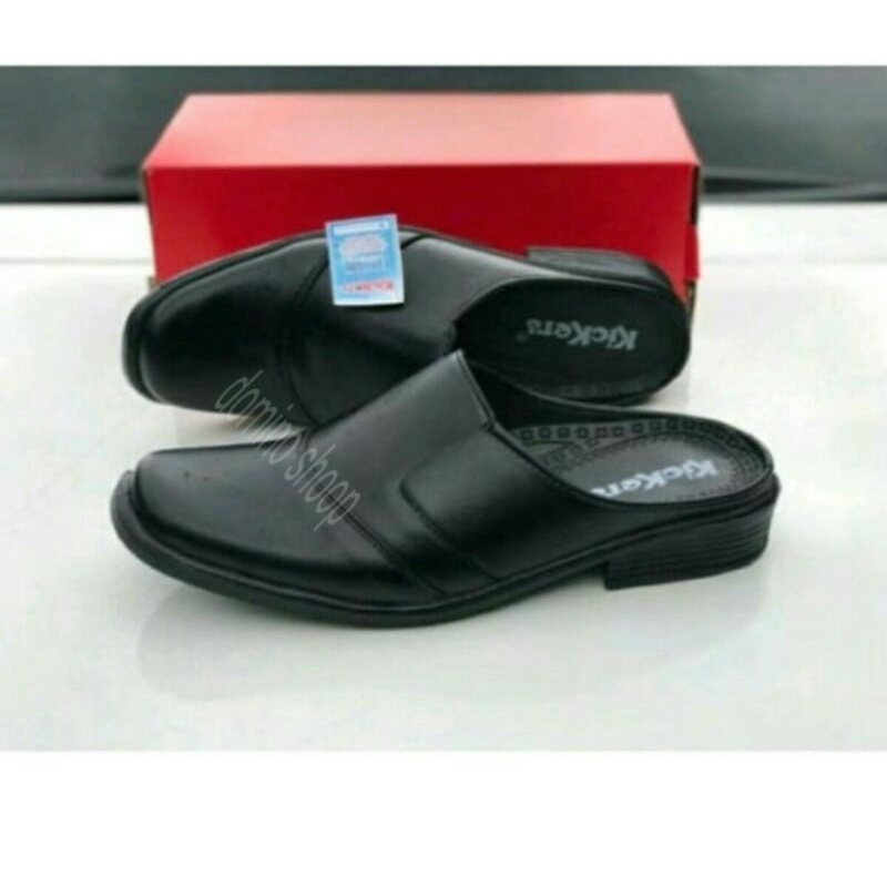 Sandal Sepatu Pria Kulit Bustong Kickers Casual Slop Murah Berkualitas Formal