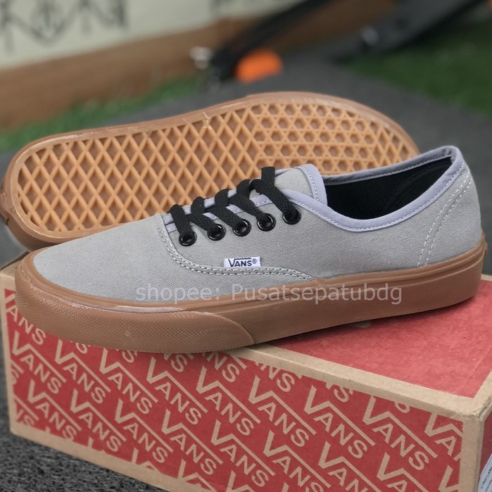 SEPATU VANS AUTHENTIC GREY GUM WAFFLE DT