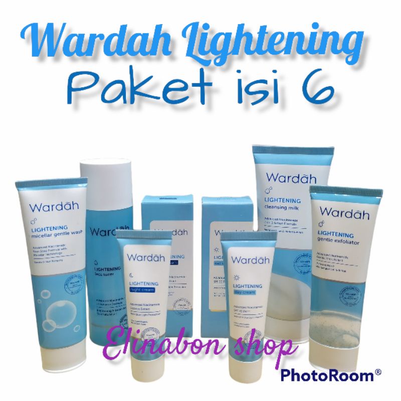 Wardah Lightening Paket isi 6