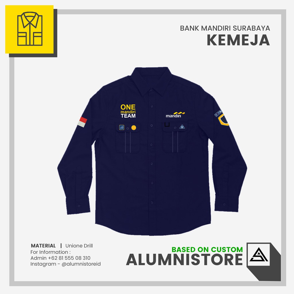 Jual Kemeja Bank Mandiri Kemeja Pdl Mandiri Pre Order Shopee Indonesia