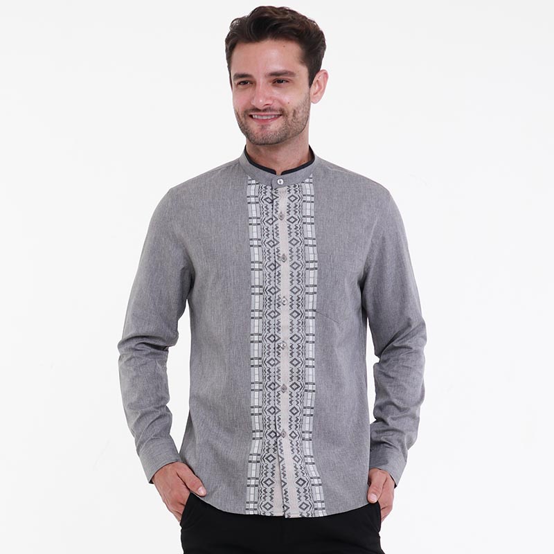 MAGINOT HAFEZ GREY Koko Slim Fit Lengan Panjang