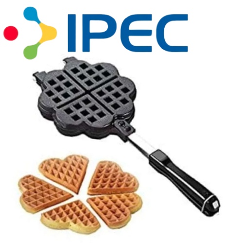 Tempat buat Wafel Roti Donat Croissant waffle maker bentuk hati 8302