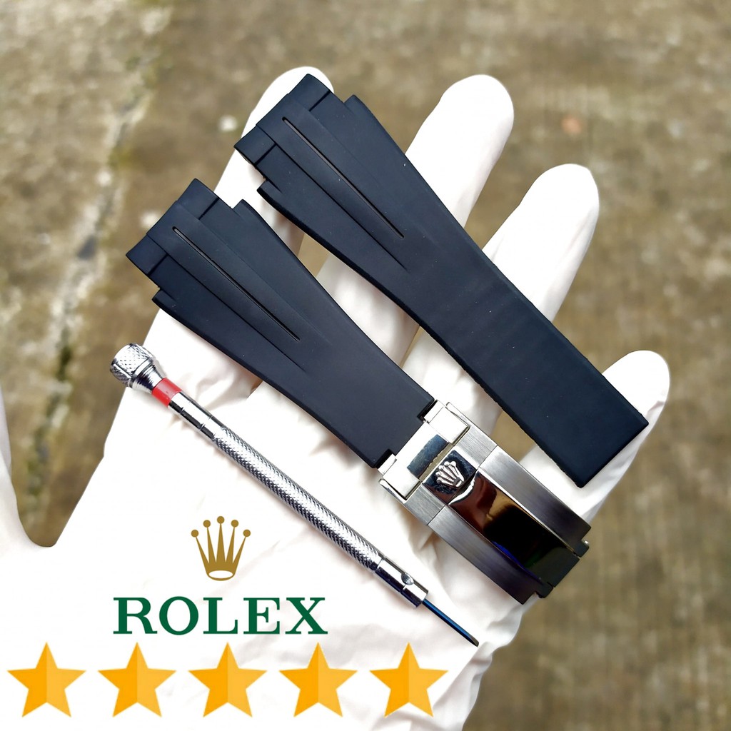 Strap Rubber Tali Karet Rolex Rubber B 20mm Premium Terbaik.