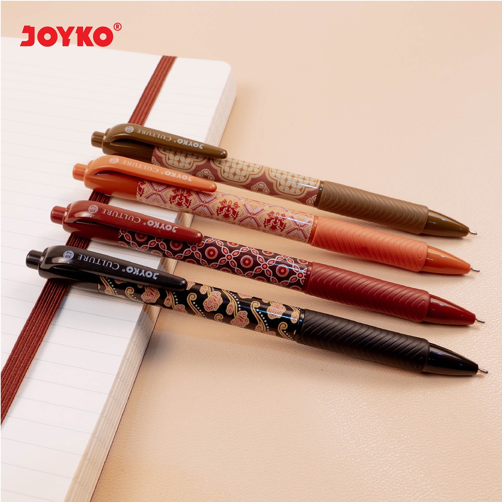 

H7Y Pulpen Joyko Culture Batik BP 184 / Ball Pen BP-184 Hitam Batik 0.7 mm / Ballpen Cetek
