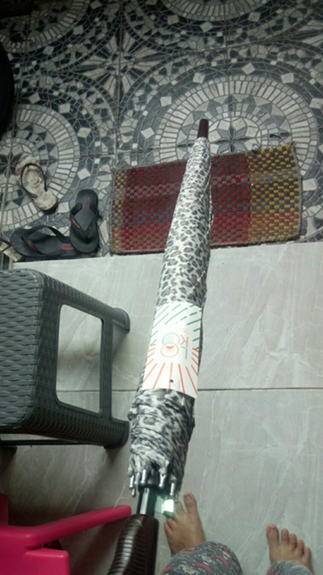 Tabasa Payung Tongkat Leopard Loko