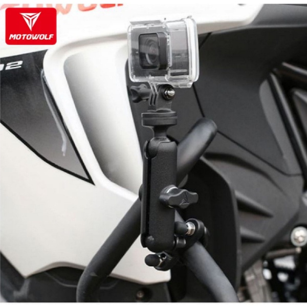 Breket Gopro Action Cam Holder Kamera Motor Camera 360 Motowolf Spion