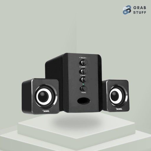 Speaker Stereo 2.1 with Subwoofer &amp; USB Power Murah Jernih Original / Speaker Multimedia Satelite Stereo dengan Subwoofer / Speaker Colok Charger HP Powerbank Laptop / Spiker Murah Suara Kencang Keras Bagus Treble Bass / Sound Pengeras Suara