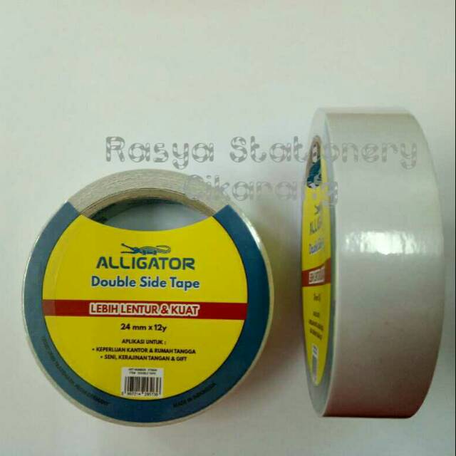 

Alligator Double Tape 24 mm x 12 Yard