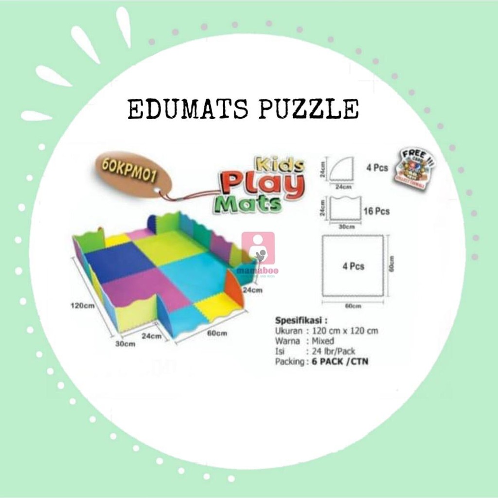 Edumat puzzle Fun &amp; Play 60kpm01 60x60cm