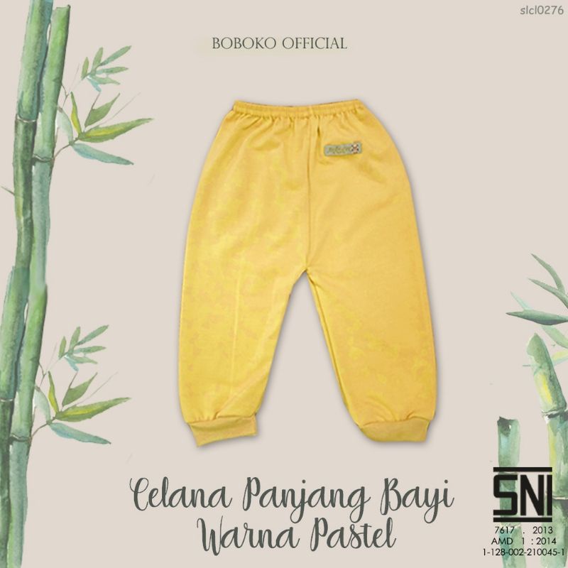 Celana Panjang Bayi Andreatex By BobokoWarna Pastel set isi 6 pcs 0-6 bulan