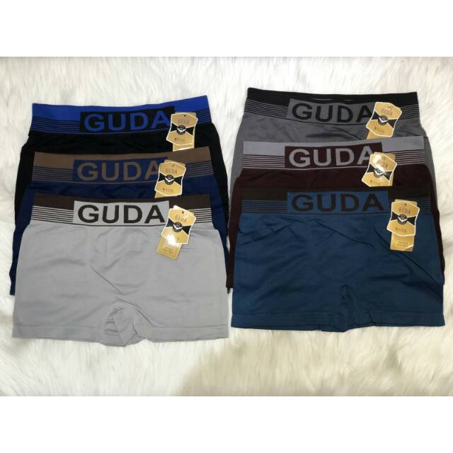 GUDA | KATUN BAMBOO Cd celana dalam pria boxer Guda 8005