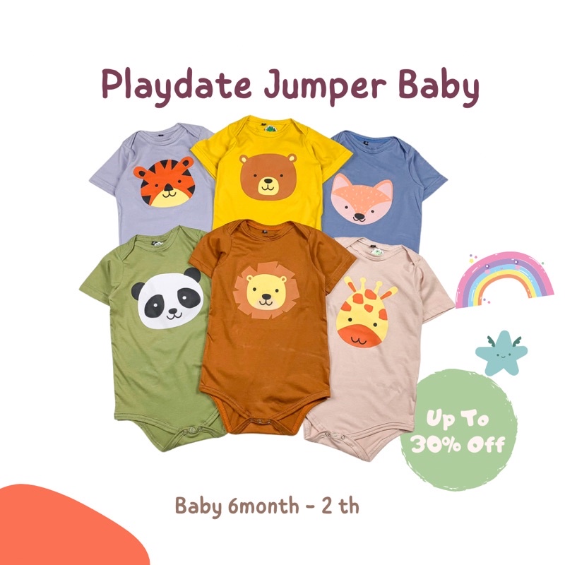 Jumper Bayi Pendek Newborn 1 2 Tahun Baju Kodok Bayi Jumper Baby Polos Karakter Laki Laki Perempuan Baju Anak Bayi Newborn