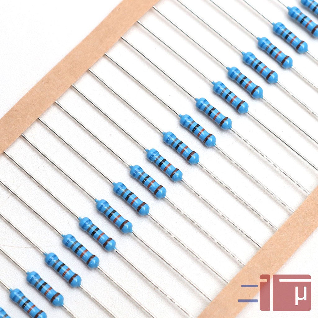 x10 Resistor 680K 1/2W Metal Film 1% Taiwan Kaki Tembaga