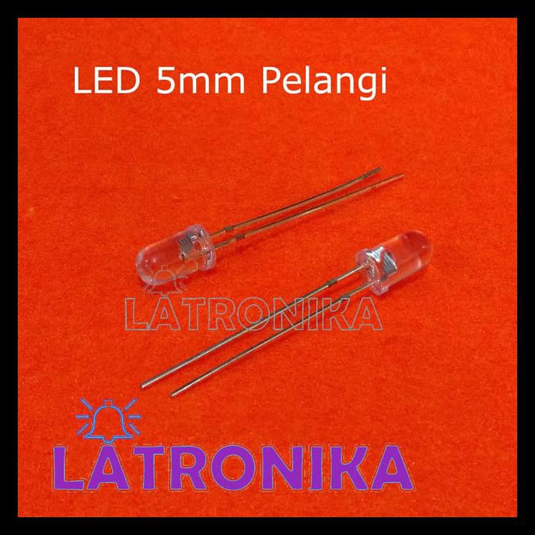 Led 5mm Led Pelangi 2 kaki Flash Kedip Berubah Warna Warni RGB Disco BERMUTU [Kode 1|Kode 2|Kode