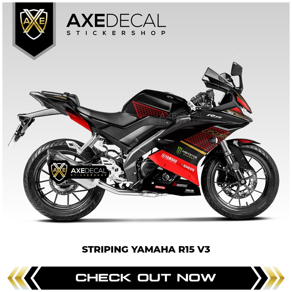 Striping R15 V3 Livery KRT / Stiker Motor Yamaha R15 V3 / Stock Decal