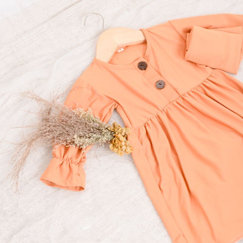 Gamis bayi perempuan newborn baru lahir 0 6 bulan 1 2 tahun | gamis anak perempuan | gamis bayi syari | baju anak perempuan