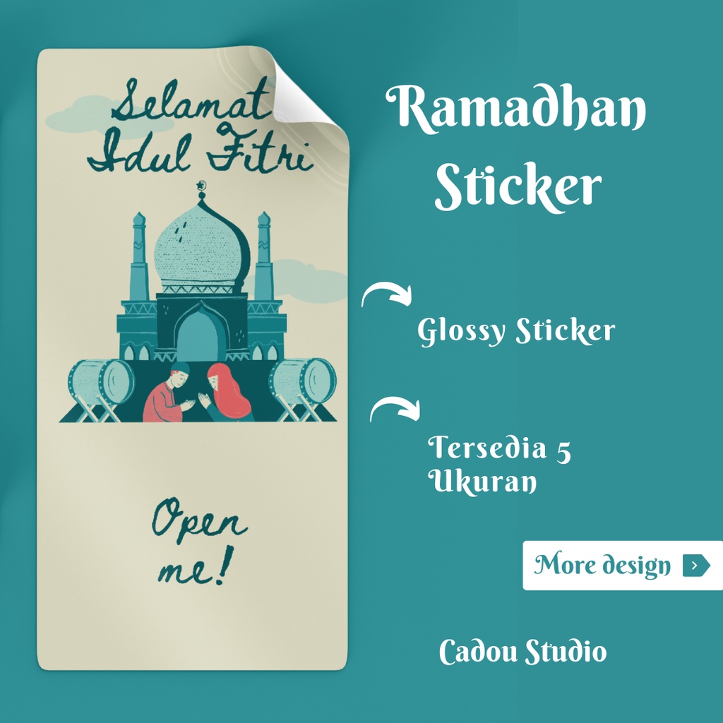 

(Sticker) Sticker Seal / sticker segel Toples Parcel / Seal Jar glossy Ramadhan Idul Fitri Lebaran / Sticker Eid Mubarak (Eid-al-Fitr) [R02]