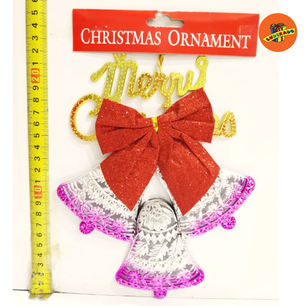 HIASAN NATAL MERRY LONCENG - Hiasan Pohon Natal